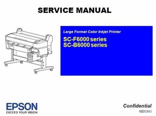 Product picture Epson SureColor  F6000 B6000 Service  Manual