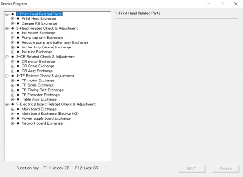 Product picture Epson Service Program F2000